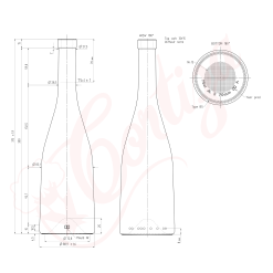 Desen Tehnic Sticlă Espanola 750mL
