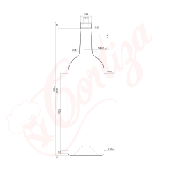 Desen Tehnic Sticlă Bordeaux Golia 5000mL